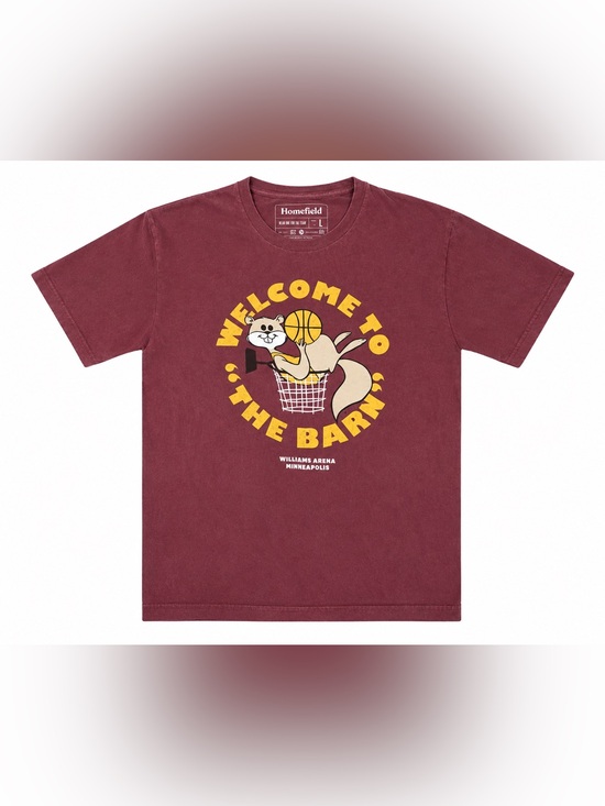 Homefield Other - University of Minnesota Maroon 'Welcome to The Barn' Tee L EXCELLENT CONDITION